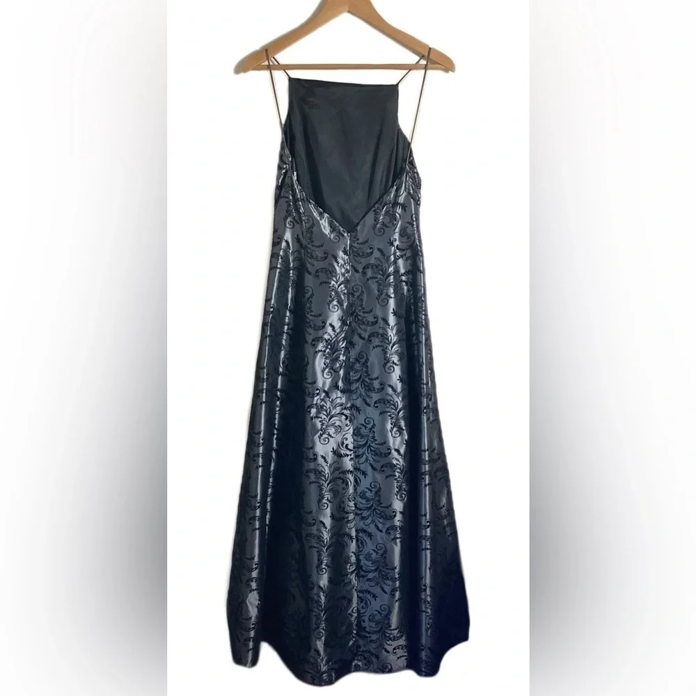 Vintage Gothic Maxi Dress 90s Y2K Witchy Prom Gown Size 8 - Picture 7 of 17